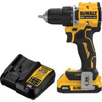 Ensemble visseuse-perceuse sans fil et sans balai ATOMIC COMPACT SERIES, Lithium-ion, 20 V, Mandrin 1/2" Cantin et fils