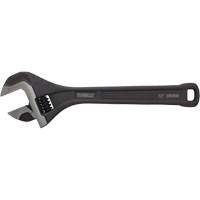 All Steel Adjustable Wrench, 12" L, Black/Plain Cantin et fils