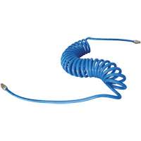 MAXAIR Coiled Hose, Air, 1/4" ID x 50' L, Polyurethane Cantin et fils