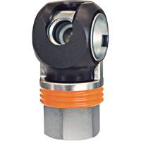 Raccord industriel rapide TOPQUIK SC, Acier nickel&eacute;, 1/2", NPT femelle, 359 PSI Cantin et fils