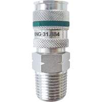 Raccord rapide QUIKSILVER Ultraflo 7,8 mm, Acier zingu&eacute;, 1/2", NPT m&acirc;le, 362 PSI Cantin et fils