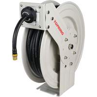 MAXREEL Single-Arm Automatic Rewind L Hose Reel with Rubber Hose, Air, 3/8" x 50', Single Hose, 250 PSI Cantin et fils