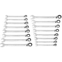 90-Tooth 12-Point Reversible Wrench Set, Ratcheting Box, 16 Pieces, Metric Cantin et fils