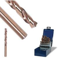 Foret de s&eacute;rie courte &agrave; diam&egrave;tres num&eacute;rot&eacute;s SST+, Acier rapide, #1, 3-11/16" lo, 2-1/4" Cannelure, 135° Angle Cantin et fils