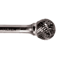 Double Cut Ball Nose Burr, SD-5, 1/2" Dia., 1/4" Shank, 7/16" Depth of Cut Cantin et fils