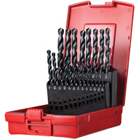 Jobber Length Drill Bit Set, 21 Pieces, High Speed Steel Cantin et fils
