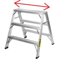 Chevalet de sciage industriel, 2' ha x 31,9375" la x 23,50" pr, Capacit&eacute; de 300 lb, Aluminium Cantin et fils