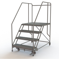 Plateforme de travail mobile, Acier, 4 Marches, 40" ha, 36" p, 36" Marche, Stri&eacute; Cantin et fils