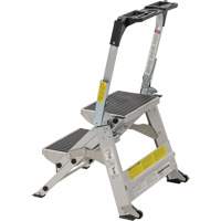 Tilt & Roll Step Stool Ladder, 2 Steps, 23" x 21" x 34.50" High Cantin et fils