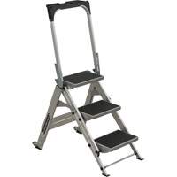 Tilt & Roll Step Stool Ladder, 3 Steps, 34" x 22" x 50.75" High Cantin et fils