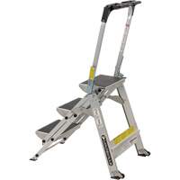 Tilt & Roll Step Stool Ladder, 3 Steps, 34" x 22" x 50.75" High Cantin et fils