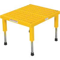 Plate-forme ajustable Step-Mate, 1 marche(s), 23-1/2" la x 19-9/16" lo x 16-1/2" h, Capacit&eacute; 500 lb Cantin et fils