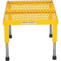 Plate-forme ajustable Step-Mate, 1 marche(s), 23-1/2" la x 19-9/16" lo x 16-1/2" h, Capacit&eacute; 500 lb Cantin et fils