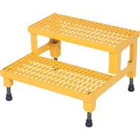 Plate-forme ajustable Step-Mate, 2 marche(s), 23-13/16" la x 22-7/8" lo x 15-1/4" h, Capacit&eacute; 500 lb Cantin et fils