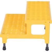 Plate-forme ajustable Step-Mate, 2 marche(s), 23-13/16" la x 22-7/8" lo x 15-1/4" h, Capacit&eacute; 500 lb Cantin et fils