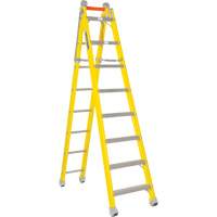 Step to Straight Ladder, 13.8', Fibreglass, 375 lbs., CSA Grade 1AA Cantin et fils