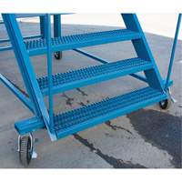 Snow Ladder, Steel, 10 Steps, 99" H, 85-1/2" D, 48" Step, Serrated Cantin et fils