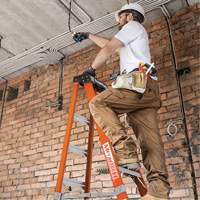 Step Ladder, 12', Fibreglass, 375 lbs. Capacity, Type 1AA Cantin et fils