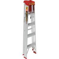 Step Ladder with Paint Tray, 5', Aluminum, 200 lbs. Capacity, Type 3 Cantin et fils
