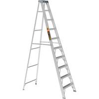 Step Ladder, 10', Aluminum, 225 lbs. Capacity, Type 2 Cantin et fils
