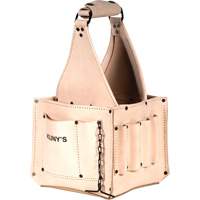 Electrical & Maintenance Tool Pouches, Leather, 17 Pockets, Beige Cantin et fils
