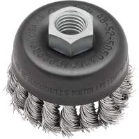 Knot Wire Cup Brush, 3" Dia. x 5/8"-11 Arbor Cantin et fils