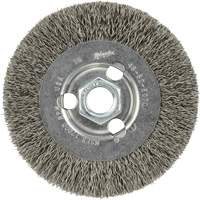 Crimped Wire Wheel, 4" Dia., 0.12" Fill, 5/8"-11 Arbor Cantin et fils