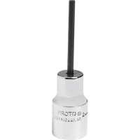 Standard Bit Socket, Hex, 2.5 mm x 1-7/8" L, 1/4" Drive Cantin et fils
