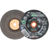 Meule FLEXCUT MILL SCALE, 4-1/2", 36 Grain, Oxyde d'aluminium, 5/8"-11, 13 300 Tr/min, Type 29 Cantin et fils