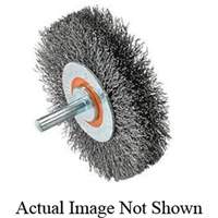 Mounted Crimped Wire Wheel, 3" Dia., 0.0118" Fill Cantin et fils