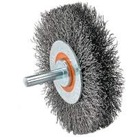 Mounted Crimped Wire Wheel, 4" Dia., 0.0118" Fill Cantin et fils