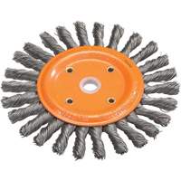 Knot-Twisted Wire Bench Wheel, 8" Dia., 0.0118" Fill, 5/8" Arbor, Steel Cantin et fils