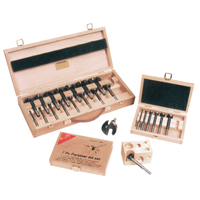 Super Forstner Bit Kits in a Wooden Box, 7 Pieces, Steel Cantin et fils