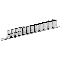 Metric Socket Set, 12 Pcs, 3/8" Drive Size Cantin et fils