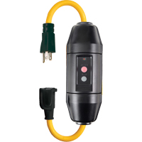 Cordons avec disjoncteur de fuite &agrave; la terre en ligne, 120 V, 20 A, Cordon de  Cantin et fils