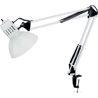 Lampes de bureau &agrave; pince - Bras flexible, 100 W, Incandescente, Pinces serre-joints, Col 36", Blanc Cantin et fils