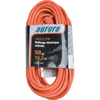 Vinyl Extension Cord, Outdoor, SJTW, 14/3 AWG, 15 A, 50' Cantin et fils