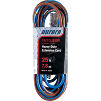 TPE-Rubber Extension Cord With Light Indicator, All-Weather, SJEOW, 14/3 AWG, 15 A, 25' Cantin et fils