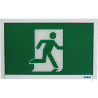 Enseigne de sortie coureur, DEL, &agrave; piles, 12" lo x 7 1/2" la, Pictogramme Cantin et fils
