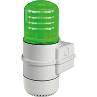 Balises modulaires multifonctionnelles &agrave; DEL Streamline, Continu/Clignotement/Rotatif, Vert Cantin et fils