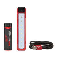 Projecteur de poche USB Rover, DEL, 445 lumens, 2 hres de fonctionnement, Bloc-pile Rechargeable, Plastique Cantin et fils