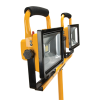 Projecteur double, DEL, 40 W, 4800 lumens, Boîtier en Aluminium Cantin et fils