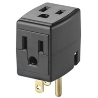 Grounded Triple Cube, 3 Outlet(s), None, 15 Amps, 1875 W, 125 V Cantin et fils