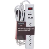 Limiteur de surtension avec chargeur USB, 6 Prises, 1200 J, 1875 W, Cordon 6' Cantin et fils