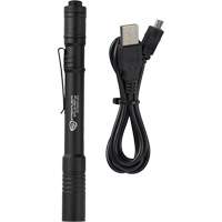 Lampe de poche stylo USB Stylus Pro, DEL, 350 lumens, Corps en Aluminium, piles Rechargeable, Compris Cantin et fils
