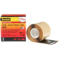 Scotch&reg; Cable Jacket Repair Tape, 51 mm (2") x 1.8 m (6'), Black, 60 mils Cantin et fils