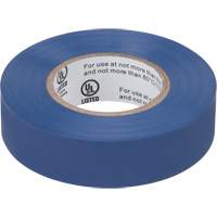 Electrical Tape, 19 mm (3/4") x 18 M (60'), Blue, 7 mils Cantin et fils