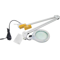 Magnifying Lamp, 3 Diopter, LED Light, 45" Arm, C-Clamp, Grey Cantin et fils