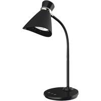 Lampe de bureau, 6 W, DEL, Col 16", Noir Cantin et fils