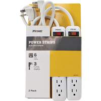 Bloc multiprise paquet de 2, 6 Prise(s), 3', 15 A, 1875 W, 125 V Cantin et fils